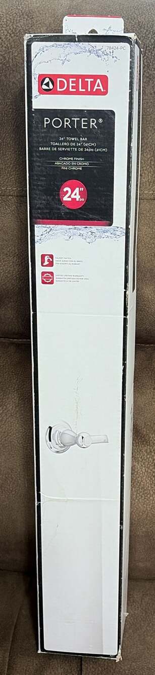 Delta Porter 24 Inch Towel Bar Chrome Finish